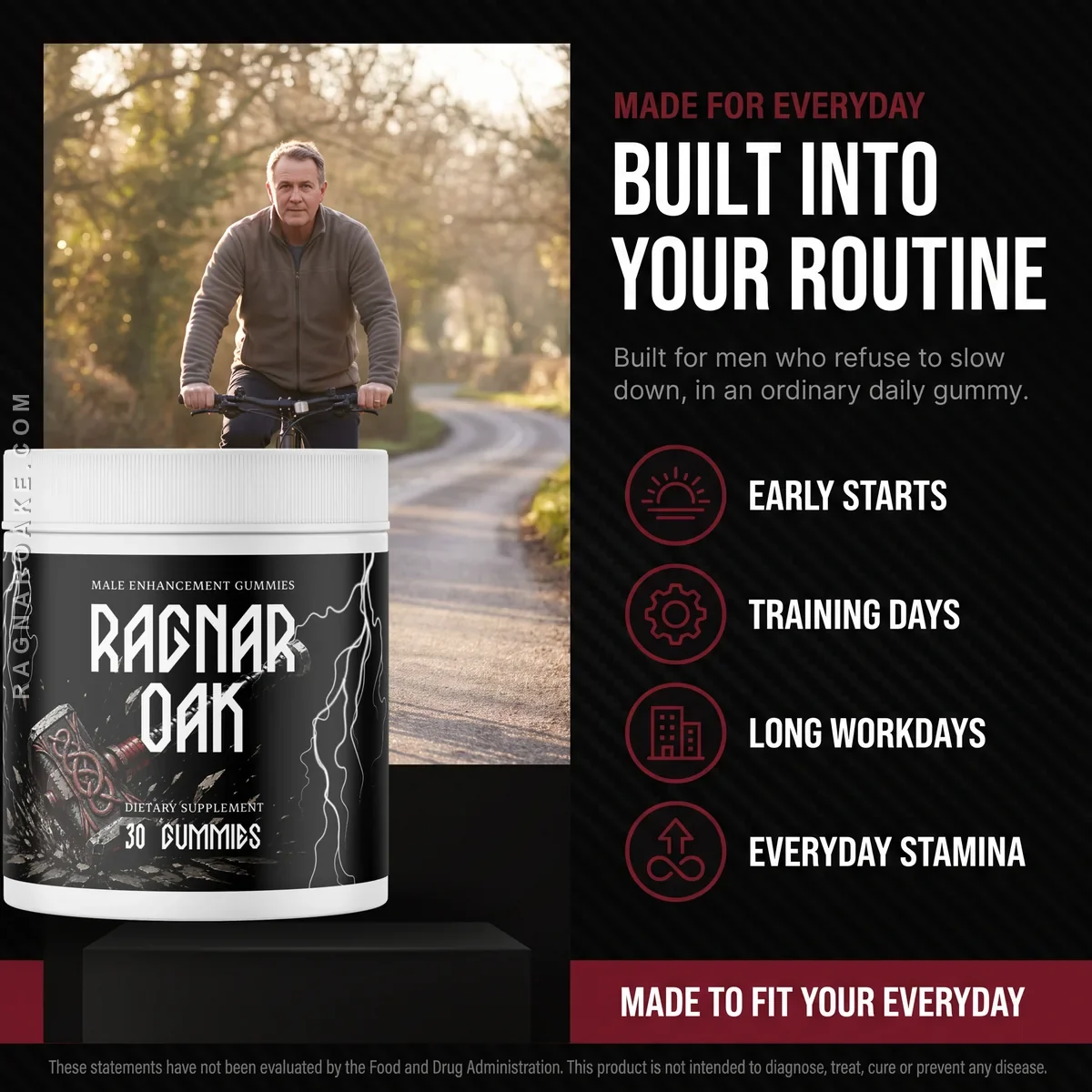 Everyday man weighing natural daily support against a medical option
