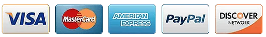 Accepted credit card payment methods